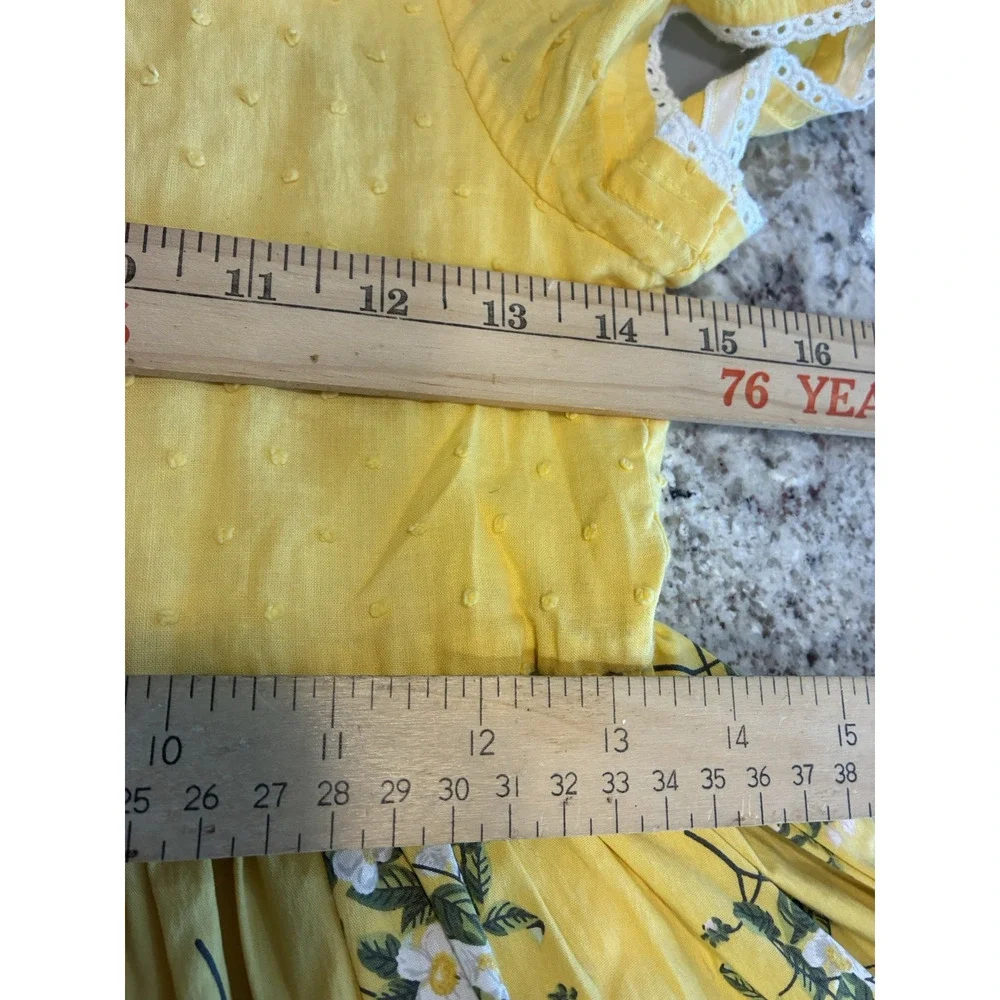 MATILDA JANE MJ Girls Brilliant daydream Stay Golden Yellow Floral Dress Size 8